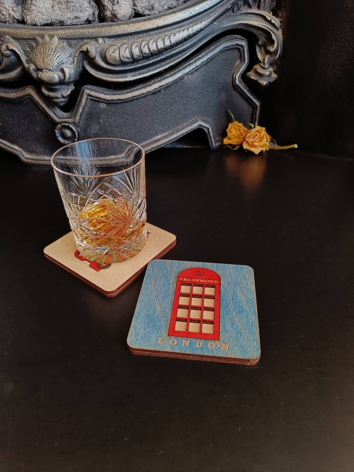 Traditional British Telephone Box Coaster