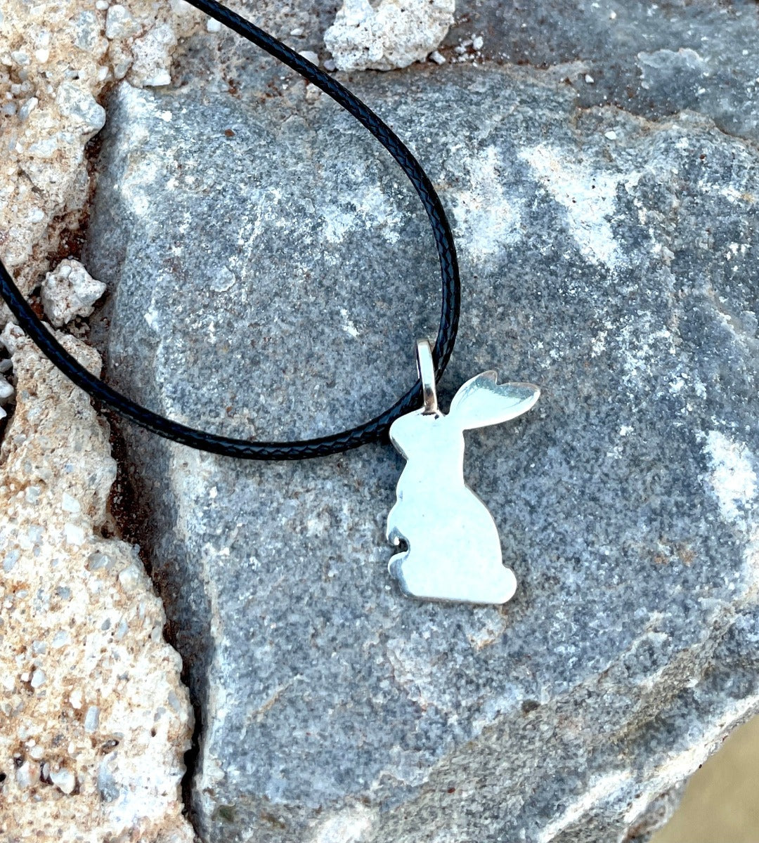 Rabbit 925 Sterling Silver Pendant Necklace