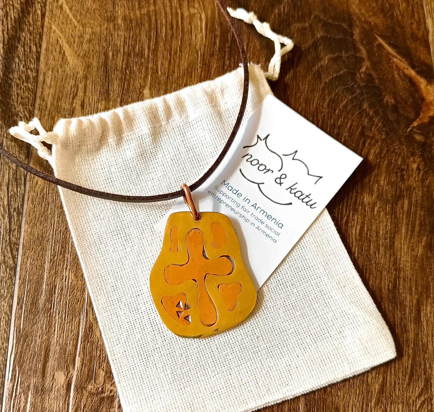 Strength Precious Metal Pendant Necklace