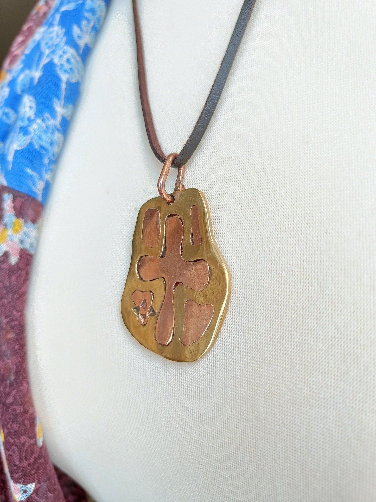 Strength Precious Metal Pendant Necklace