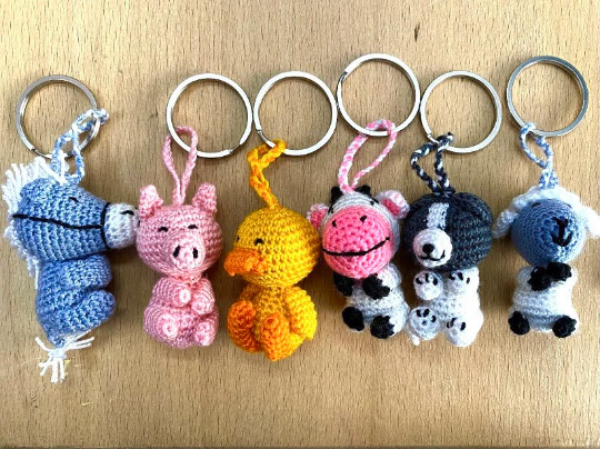 Crochet Key Rings and Accessories