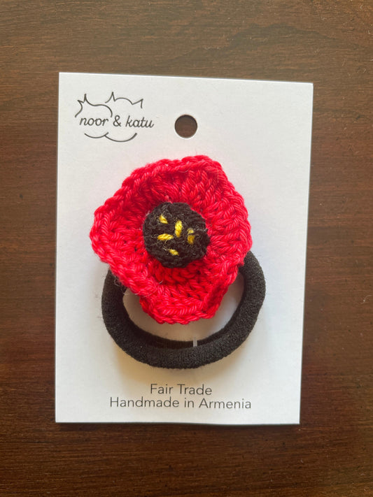 Poppy Hair Accessory, Remembrance Day, Flower for Hair