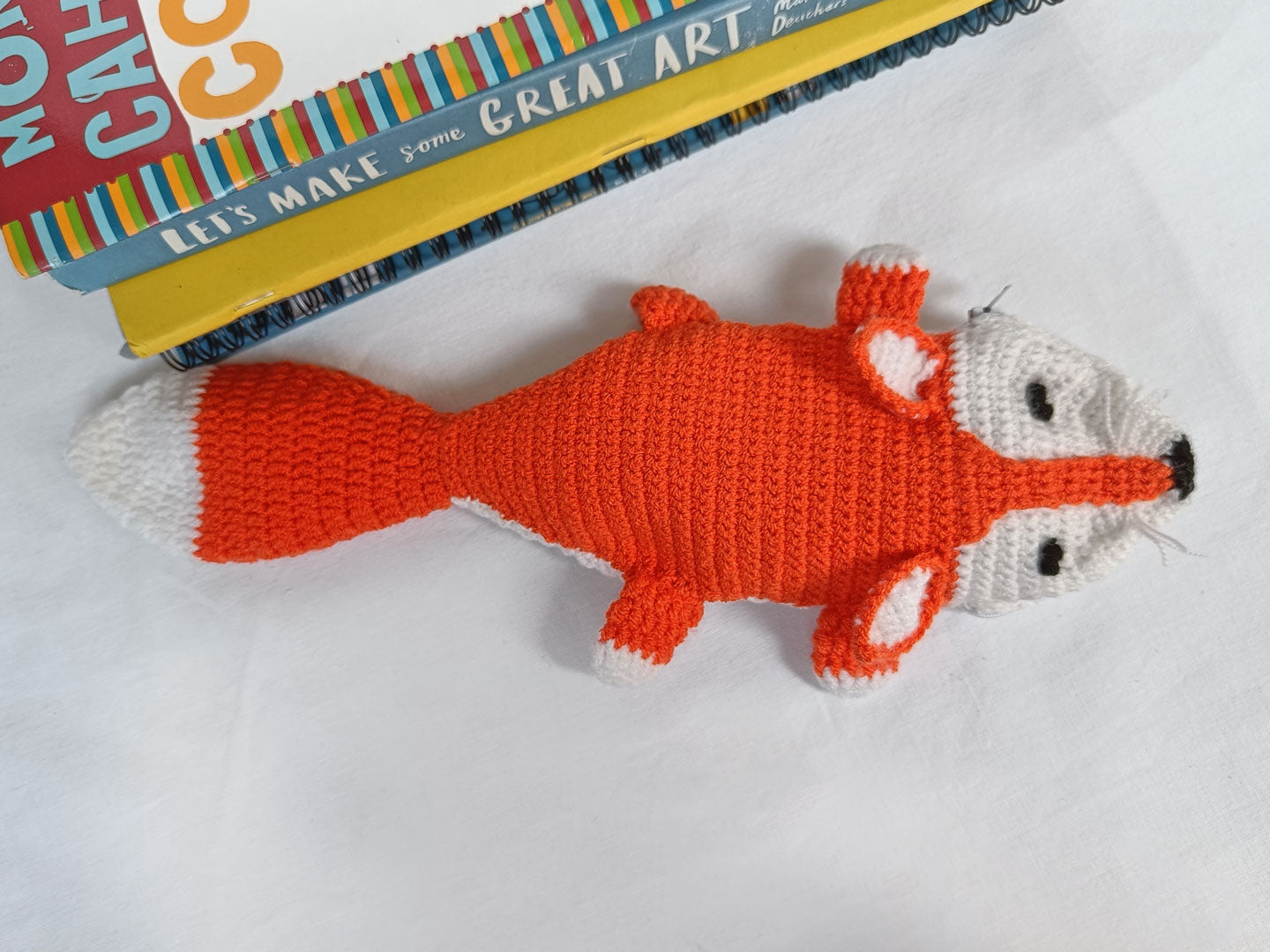 Fox Crochet Pencil Case