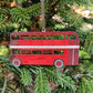 Hand Painted Traditional British Double Decker Bus -  Souvenir Ornament