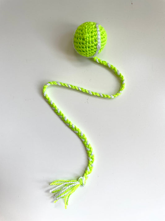 Tennis Ball Crochet Bookmark