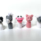 Farm Animal Crochet Finger Puppet Set