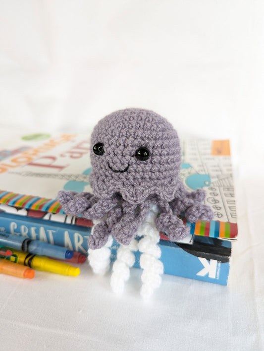 Amigurumi Crochet Purple Jellyfish