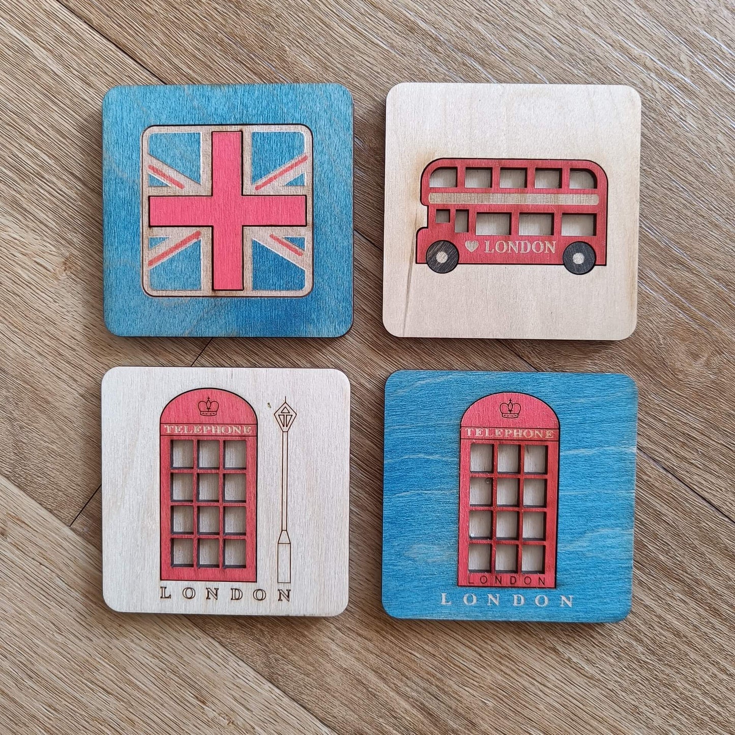 Traditional British Telephone Box Coaster