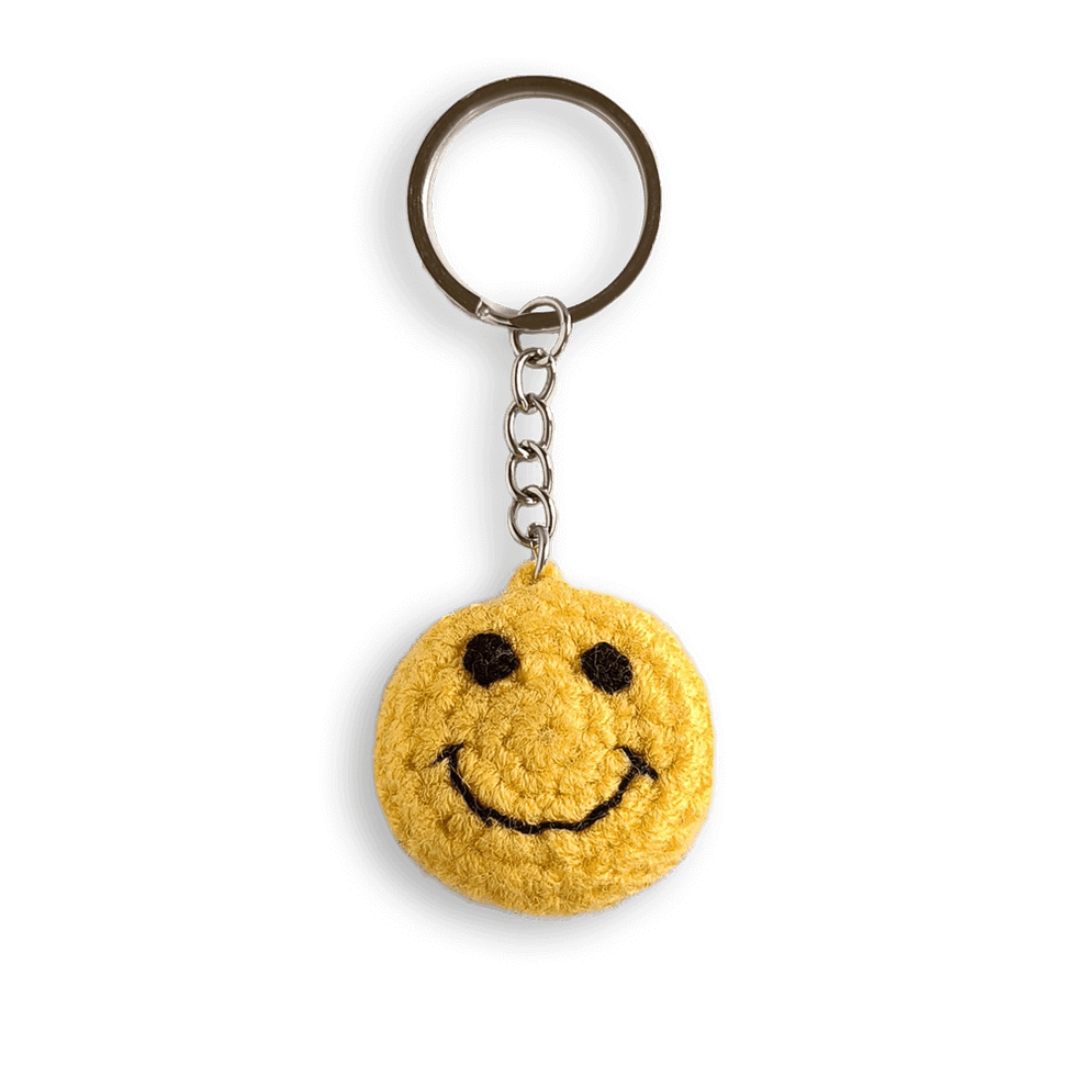 Smiley Face Emoji Keychain Accessory