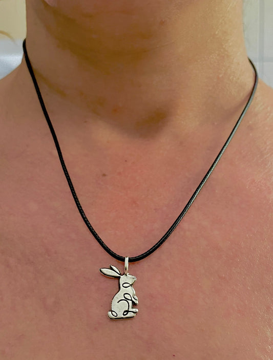 Rabbit 925 Sterling Silver Pendant Necklace
