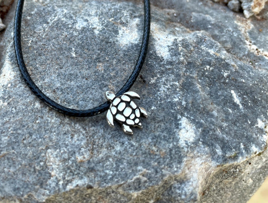 Turtle 925 Sterling Silver Pendant Necklace