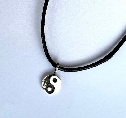 Yin Yang 925 Sterling Silver Pendant Necklace