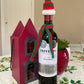Crochet Holiday Hat and Scarf Wine Bottle Decor