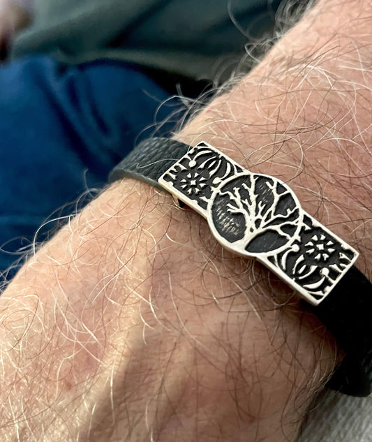 'Eden' Tree of Life 925 Sterling Silver & Leather