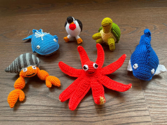 MINIGURUMI Mini Crochet Sea Animals