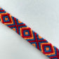 Red, Blue and Orange Handmade Friendship Bracelet