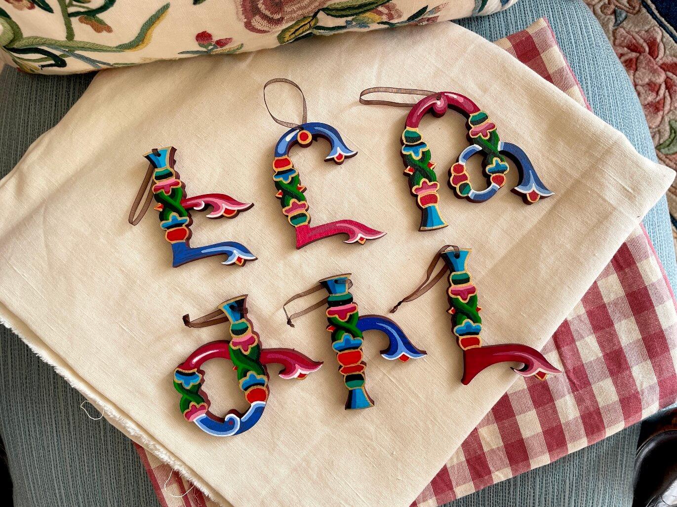 Armenian Alphabet Hand Painted Decorative Letters