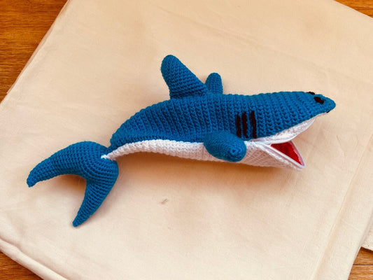Shark Crocheted Pencil Case