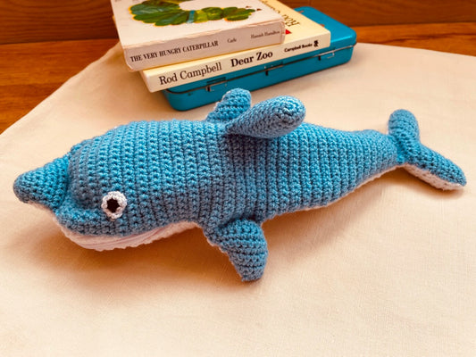 Dolphin Crocheted Pencil Case