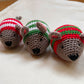 Crochet Catnip Mouse in Christmas Jumper, Cat Toy - 4 colours!