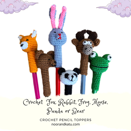 Woodland Forest Animals Pencil Toppers
