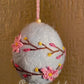 Felt Floral Embroidered Egg Ornament