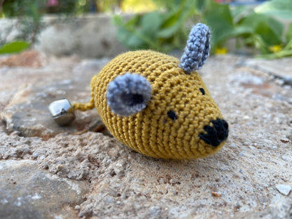 Crochet Catnip Mouse Toy - 4 colours!