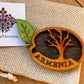 Magnet Tree and Apricot Motif Armenia Wood 8cm x 4cm