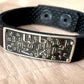 Armenian Alphabet 925 Sterling Silver & Leather Bracelet