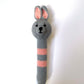 Crocheted Horse, Bunny Rabbit, Duck or Little Lamb Baby Stick Rattle
