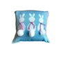 Pom Pom Bunny Rabbits Decorative Cushion
