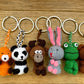 Mini-Crochet Woodland Animals Keyring Accessories