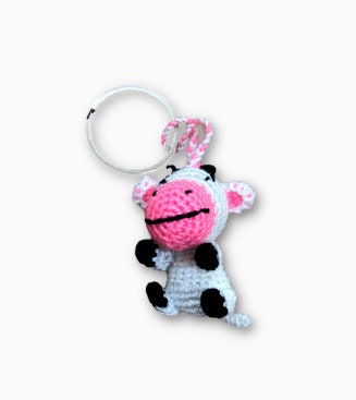 Mini-Crochet (Amigurumi) Farm Animals Keyring Accessory