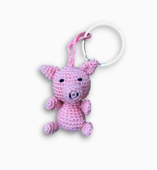 Mini-Crochet (Amigurumi) Farm Animals Keyring Accessory